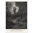 Gustave Dore The Bible engraving print . Adam and Eve driven out from Eden.