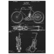 vintage motorcycle patent by G. M Holley.