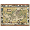 Old ancient map Nova Totius Terrarum Orbis Geographica ac Hydrographica Tabula by Willem Janszoon Blaeu .