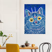 Cat Gouache by Louis Wain.