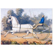 Grey Eagle horse cart antique lithograph by Nathaniel Currier.