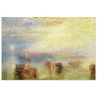 Approach to Venice by Joseph Mallord William Turner. Antique abstract painting of Venice Italy.