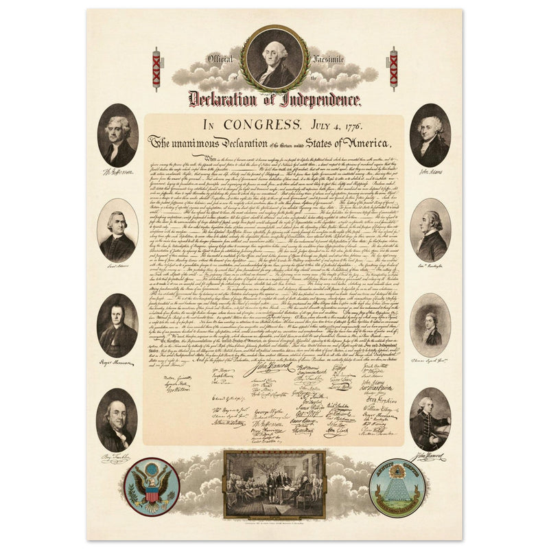 Official Facsimile of the Declaration of Independence 1903.  print.