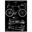 Vintage bicycle patent 1899 by M. C Johnson.