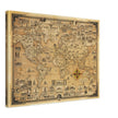 Pictorial old map of the world by Ernest Dudley
