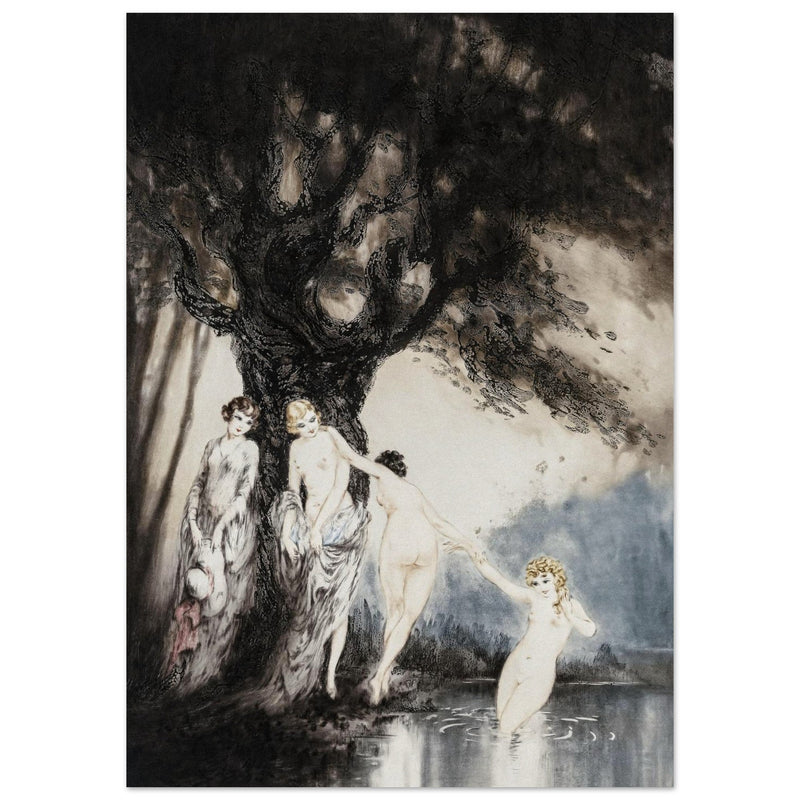 Louis Icart illustration "Les Baigneuses" ( The Bathers )
