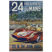 Le Mans race 1962 by Michel Beligond vintage poster .