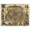 Jerusalem ancient map XVII Century by Daniel Stoopendael.