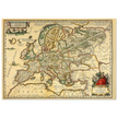 Ancient map of Europe print by Ortelius. Vintage old map reproduction poster..