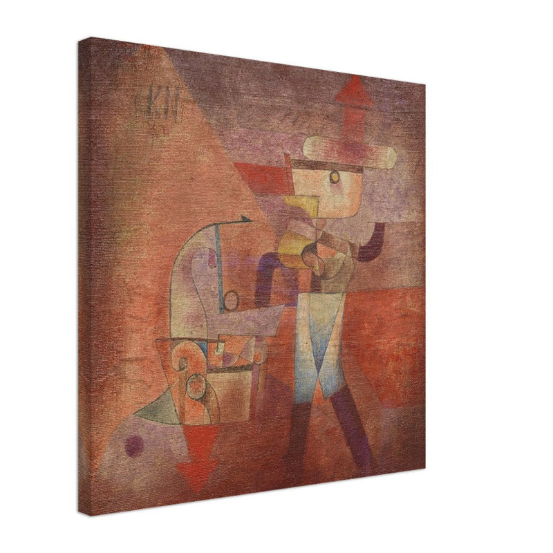 Paul Klee KN der Schmied ( KN the blacksmith ) abstract painting.