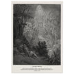 Gustave Dore The Bible engraving print . Jacob's dream.