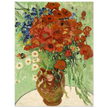 Vase with Daisies and Poppies by Vincent Van Gogh