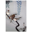 Ring sparrows at wisteria by Ohara Koson