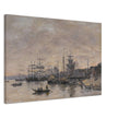 Bordeaux  the Harbor France by Eugene Boudin 1874.