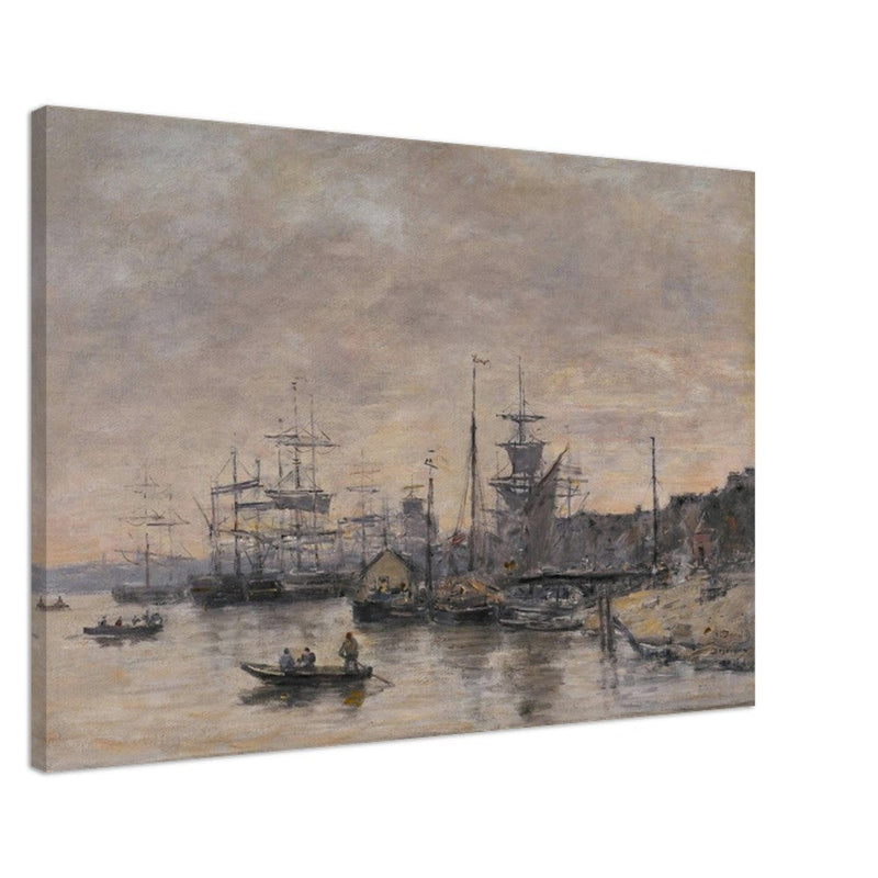 Bordeaux  the Harbor France by Eugene Boudin 1874.