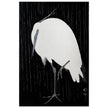 Egret in the rain by Ohara Koson woodblock print