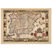 Nova Hispaniae ancient map reproduction of 1610 by Jodocus Hondius based on Gerhard Mercator