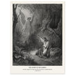 Gustave Dore The Bible engraving print . The Agony in the garden illustration .