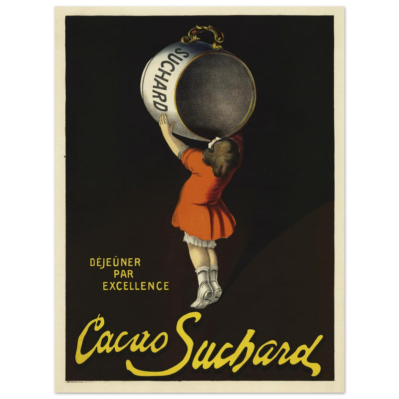 Cacao Suchard vintage advertising poster of 1911 made by Leonetto Cappiello.