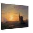 Steppe at sunset by Ivan Aivazovsky.