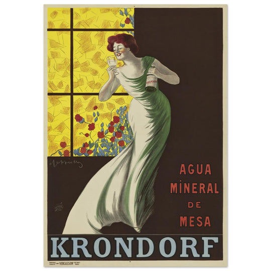 Krondorf mineral water vintage advertising poster by Leonetto Cappiello.