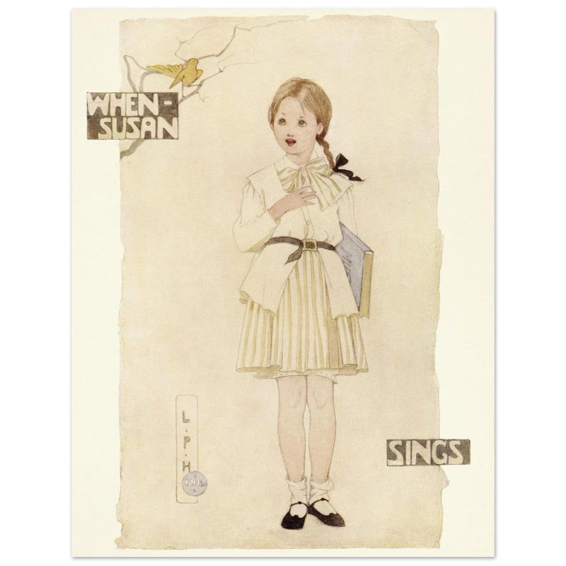 When Susan sings illustration by Lilian Price Hacker