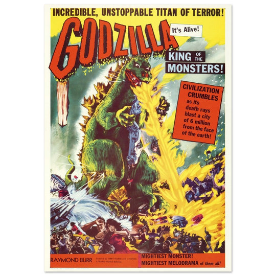 Godzilla movie poster.