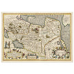 Ancient map of Russia by Jodocus Hondius  1633.