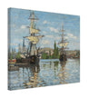 Ships Riding on the Seine at Rouen by Claude Monet