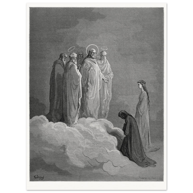 The Divine Comedy by Gustave Dore illustration. Paradise. The Heaven of the fixed stars.