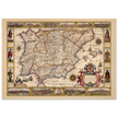 Nova Hispaniae ancient map reproduction of 1610 by Jodocus Hondius based on Gerhard Mercator
