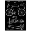 Vintage bicycle patent 1899 by M. C Johnson.