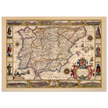 Nova Hispaniae ancient map reproduction of 1610 by Jodocus Hondius based on Gerhard Mercator