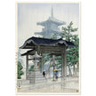 De Zensetsu temple in Sanshu by Kawase Hasui