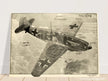 Messerschmitt Bf 109 fighter airplane II World War .