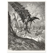 Don Quixote illustration by Gustave Dore. Fight with the wind mills .