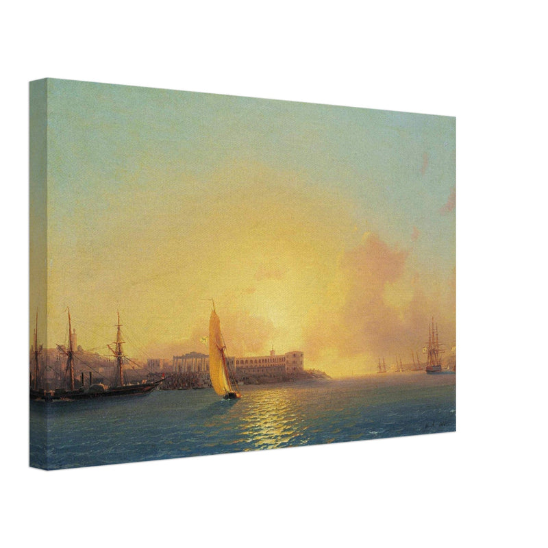 Ivan Aivazovsky  painting Grafskaya wharf, Sebastopol Crimea