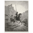 Don Quixote riding with Sancho Panza illustration by Gustave Dore.