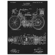 Motorcycle old patent by G. W Manson.