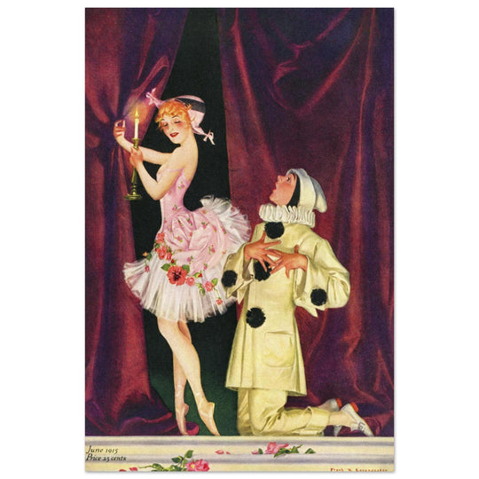 Frank Xavier Leyendecker vintage illustration for famous magazine cover.