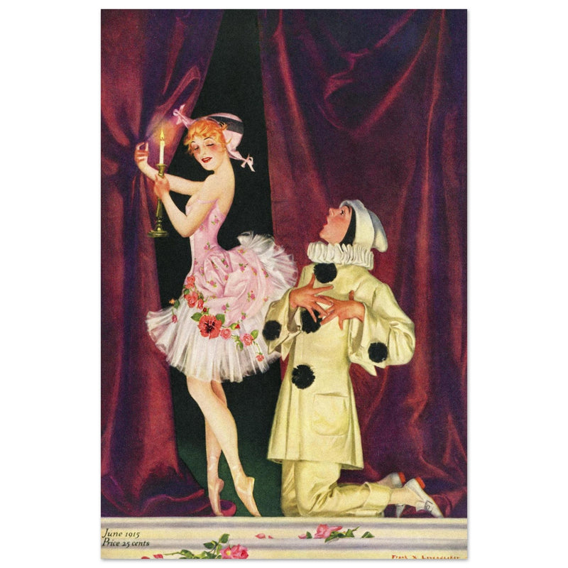 Frank Xavier Leyendecker vintage illustration for famous magazine cover.