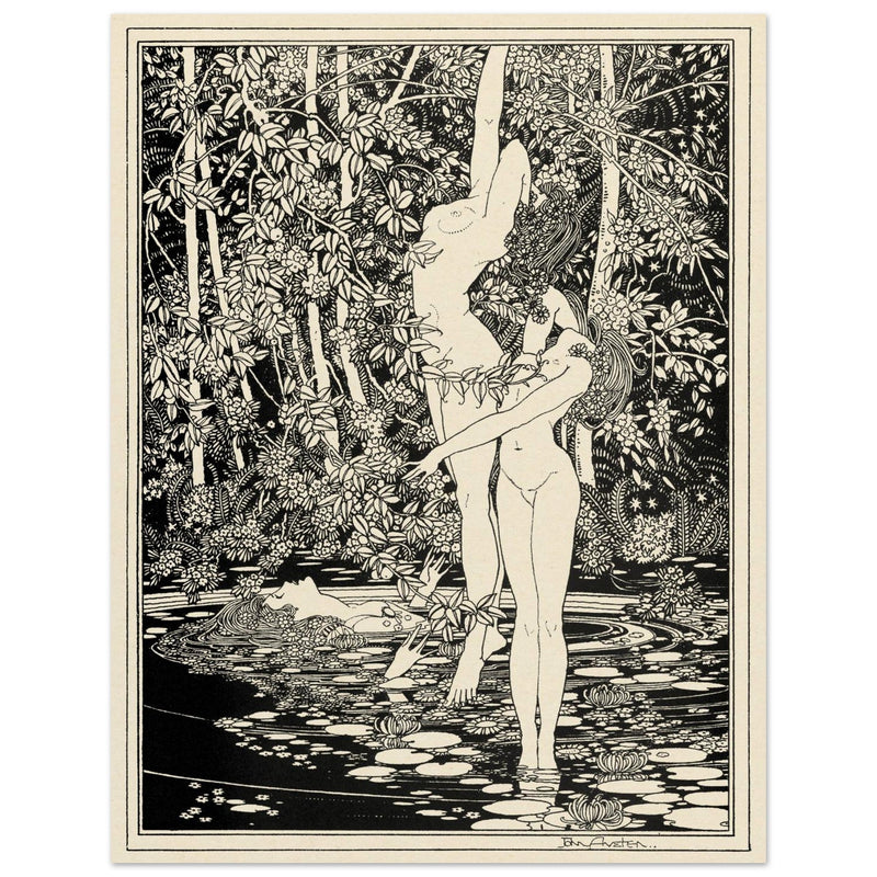 John Austen illustration for Hamlet The death of Ophelia