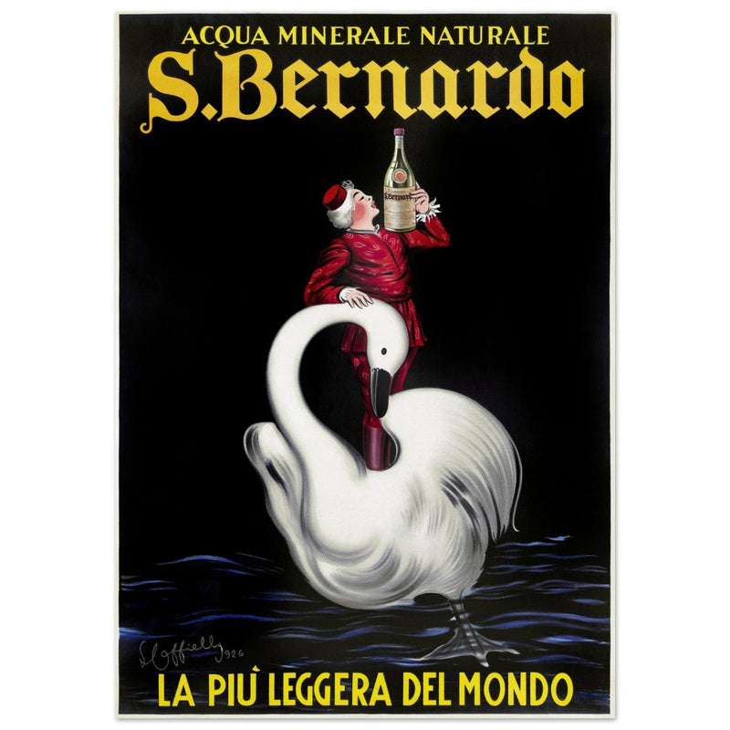 San Bernardo water italian vintage advertising print. Poster by Leonetto Cappiello 1953