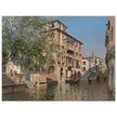 A canal in Venice by Martin Ricoca 1875. Italy .