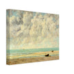 The calm sea by Gustave Courbet 1869.  antique painting.