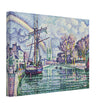 Paul Signac Quimper Quai de l'Odet, Quimper Odet Embankment painting