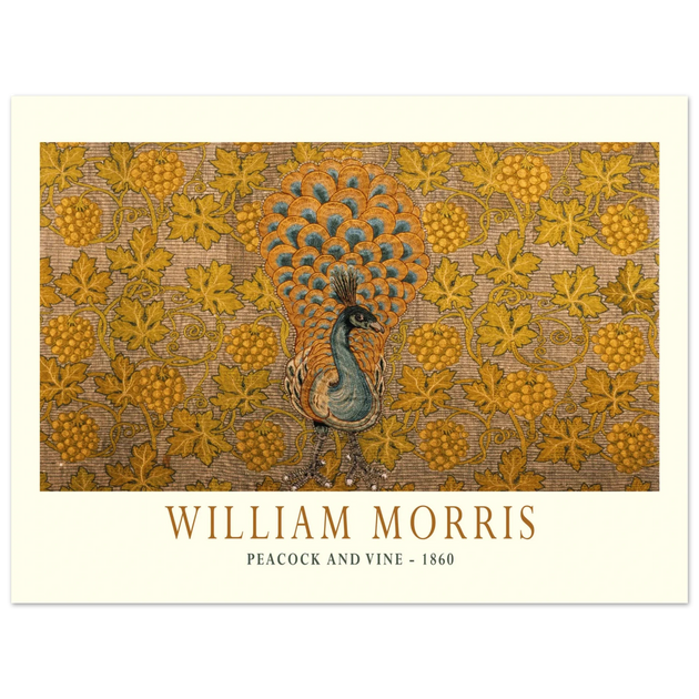 William Morris Peacock and Vine 1860 .