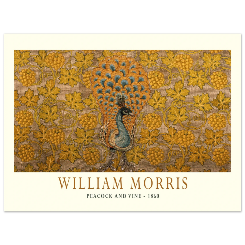 William Morris Peacock and Vine 1860 .