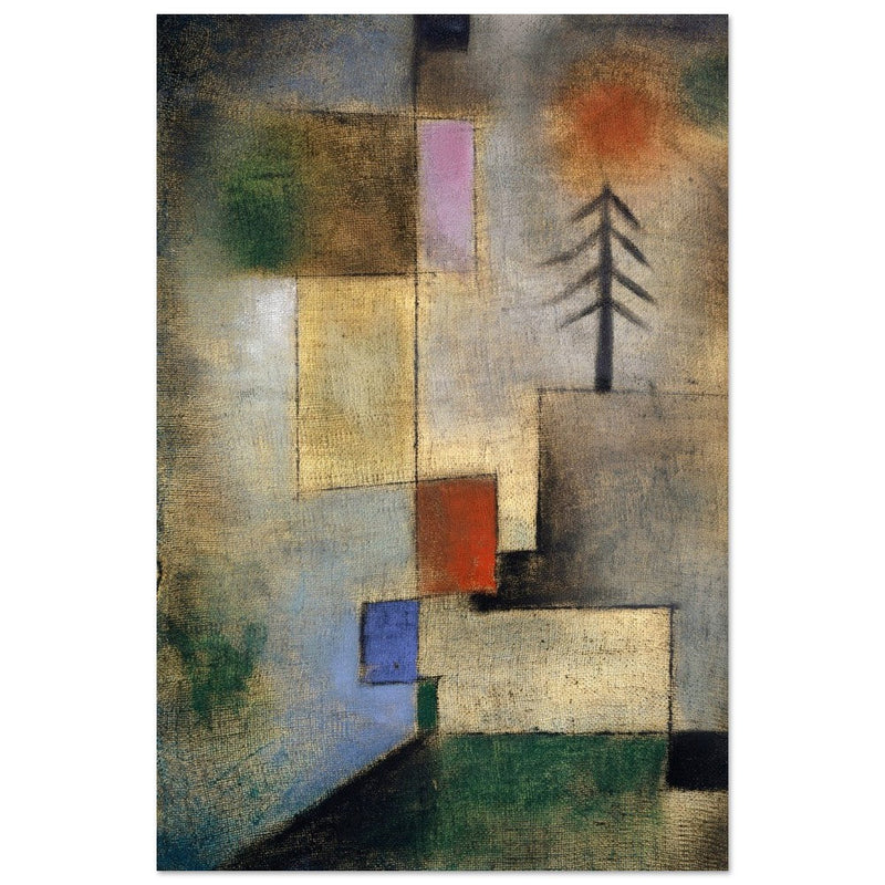 Paul Klee Kleines Tannenbild ( Small Picture of Firtrees ) abstract painting.