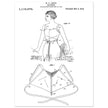 Brassiere patent drawing by M P Jacob.